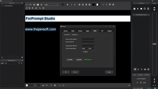 ForPrompt Studio News 3.7 build (20250602) Crack: The Ultimate Teleprompter for Broadcasters & Presenters - Image 5
