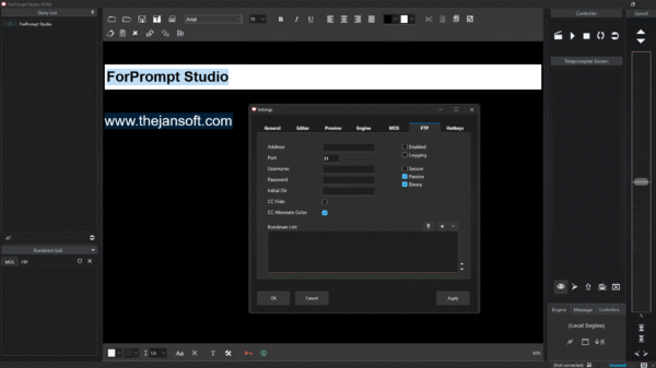 ForPrompt Studio News 3.7 build (20250602) Crack: The Ultimate Teleprompter for Broadcasters & Presenters - Image 6