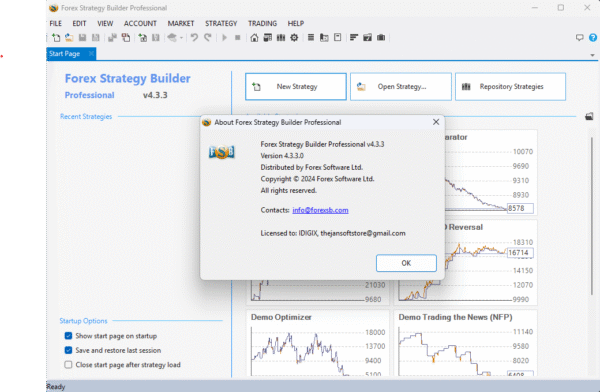 Forex Strategy Builder Professional 4.3.3 Lifetime Activation - Image 2