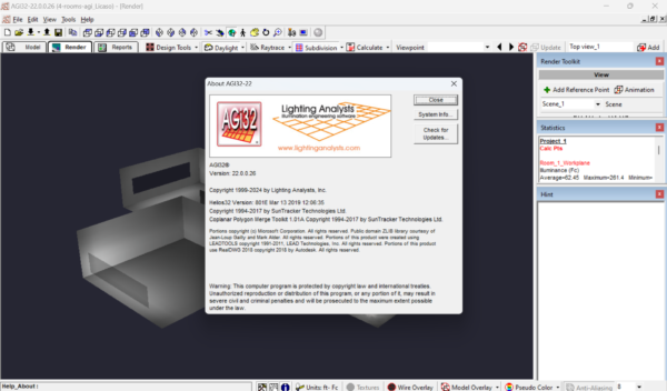 AGI32 22.60.0.26 update 2024 Lighting Analysts - Illuminating Engineering Software - Image 3
