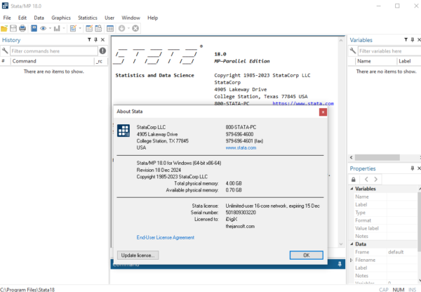 STATA MP 18 LIFETIME ACTIVATION - Image 3