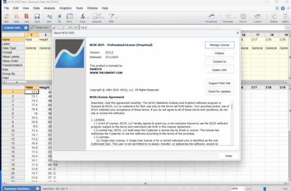 NCSS PRO 2025 VERSION 25.2 PERPETUAL LICENSE | Statistical Software - Image 2