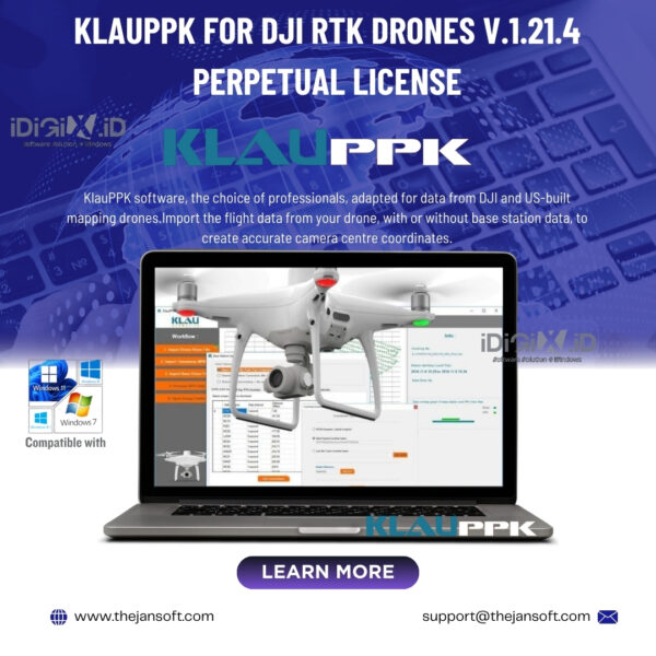 KlauPPK for DJI RTK Drones v.1.21.4 perpetual license