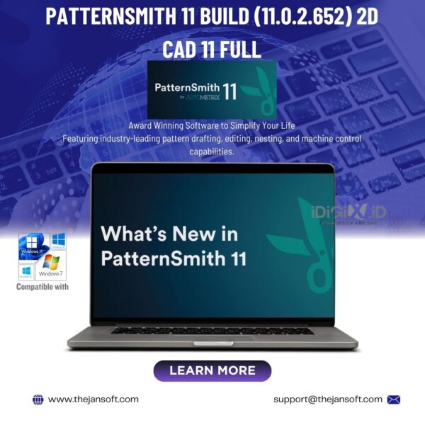 PatternSmith 11 build (11.0.2.652) 2D CAD 11 Full | Award-Winning Pattern Drafting, Editing & Nesting Software