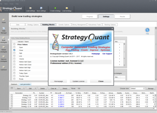 StrategyQuant Pro 3.8.2 Full version - Image 2