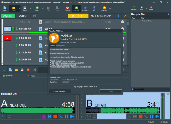 mAirList Radio Automation Professional Studio 2025 With All Module Add-Ons Paid Working - Image 3
