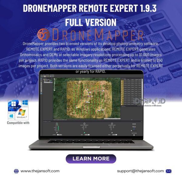 DroneMapper Remote Expert 1.9.3 (20220420) Photogrammetry Software and Geospatial Services