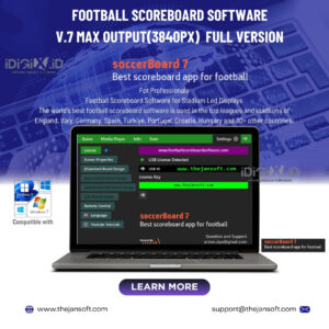 Football Scoreboard Software v.7 Max Output(3840px)  full version