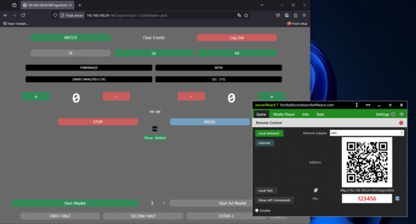 Football Scoreboard Software v.7 Max Output(3840px)  full version - Image 6