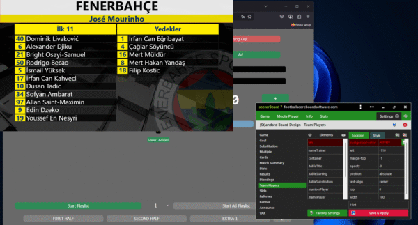 Football Scoreboard Software v.7 Max Output(3840px)  full version - Image 7