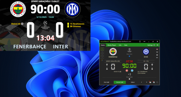 Football Scoreboard Software v.7 Max Output(3840px)  full version - Image 4