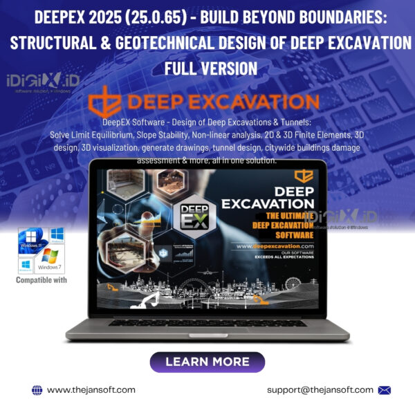 DeepEX v.2025 (25.0.6.5)cracked-Design of Deep Excavations & Tunnels:
