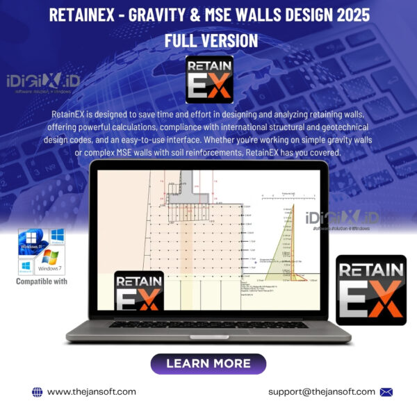RetainEX 2025: Gravity and MSE Wall Design Full Version