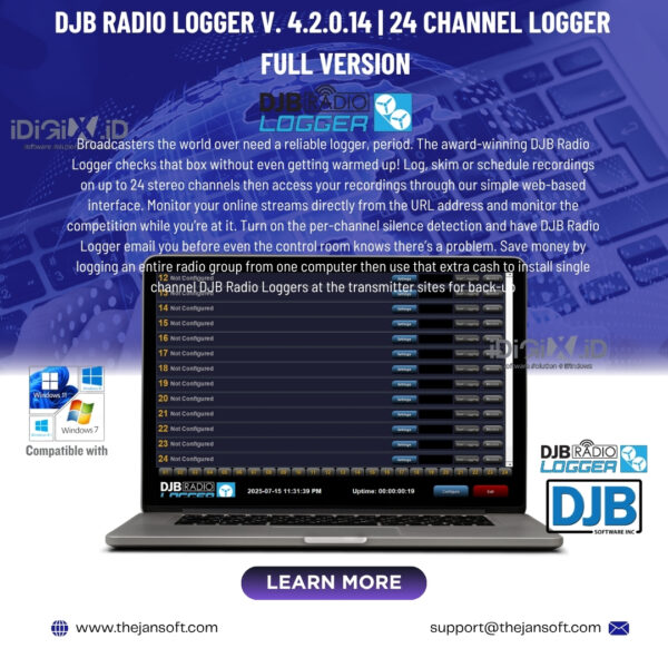DJB Radio Logger 4 crack | 24 Channel logger